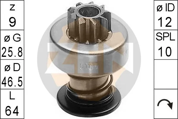 Бендикс стартера ZN0108 ERA