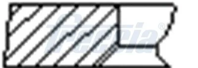 Кольца поршневые на 1 цилиндр, 2-й ремонт (+0,65) FRECCIA FR10376600