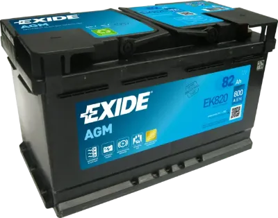 Авто акумулятор Ексайд 80 А/г 12 В (EK820)