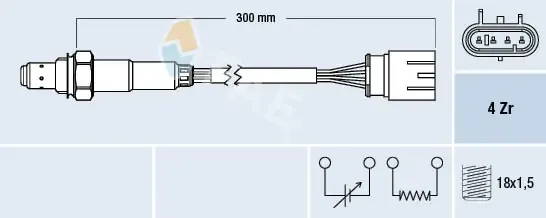 Датчик кислорода до катализатора Fiat Punto GRAND