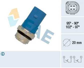 Датчик включения вентилятора 38391 FAE