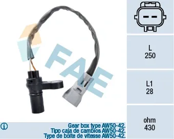 Датчик коленвала 79124 FAE