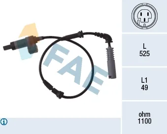 Датчик АБС (ABS) передний FAE 78018
