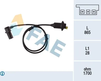 Датчик АБС задний 78082 FAE