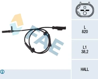 Датчик АБС задний правый 78050 FAE