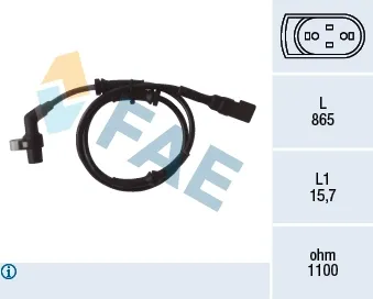 Датчик АБС передний 78040 FAE