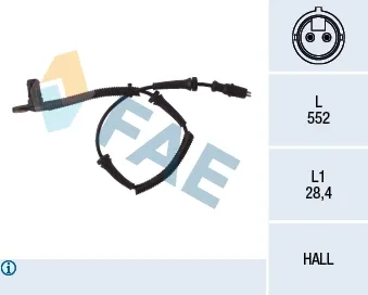 Датчик АБС передний 78027 FAE