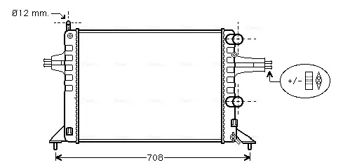 Радиатор OL2257 AVA