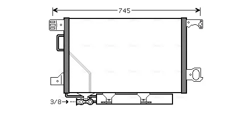 Радиатор кондиционера MSA5435D AVA