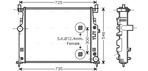 Радиатор MS2458 AVA