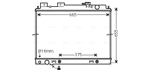 Радиатор DN2430 AVA
