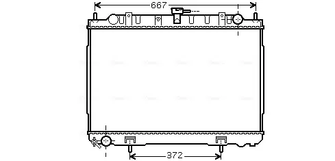 Радиатор DN2241 AVA