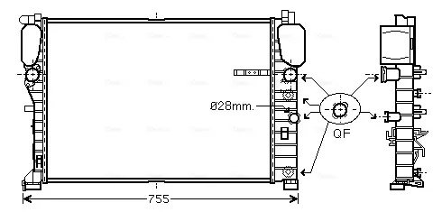 Радиатор MSA2459 AVA
