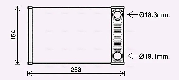 Радиатор печки OL6656 AVA