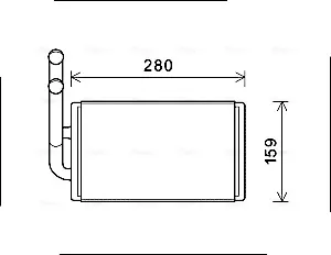 Радиатор печки OL6570 AVA