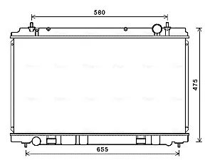 Радиатор DN2400 AVA
