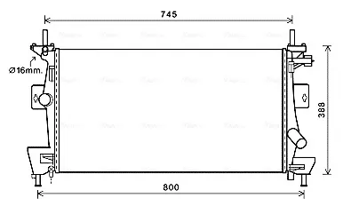 Радиатор FD2475 AVA