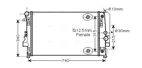 Радиатор MSA2460 AVA
