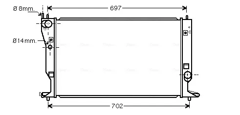 Радиатор TO2399 AVA