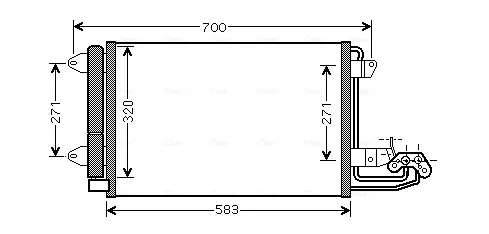 Радиатор кондиционера VN5209D AVA