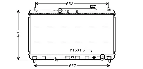 Радиатор TO2235 AVA