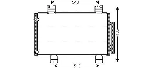 Радиатор кондиционера HDA5236D AVA
