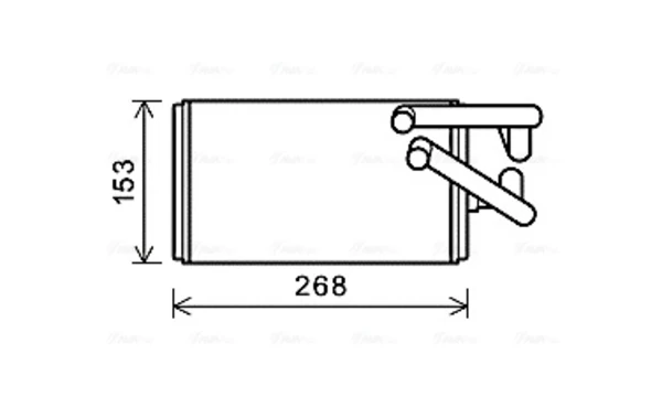 Радиатор печки MT6259 AVA