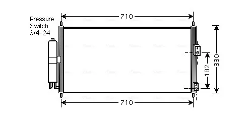 Радиатор кондиционера DN5270D AVA