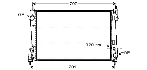 Радиатор FTA2312 AVA