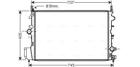 Радиатор OLA2396 AVA