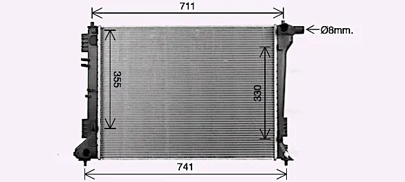 Радиатор KA2334 AVA