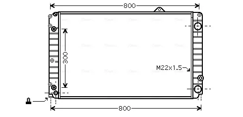 Радиатор AIA2099 AVA
