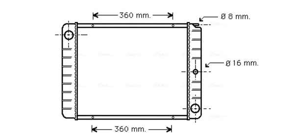 Радиатор VO2038 AVA