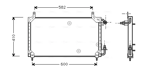Радиатор кондиционера DW5006 AVA