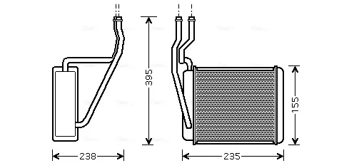 Радиатор печки FD6329 AVA