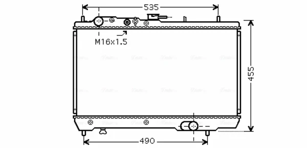 Радиатор KA2066 AVA