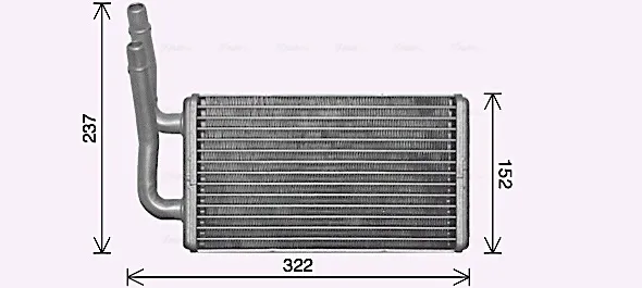 Радиатор печки FD6661 AVA