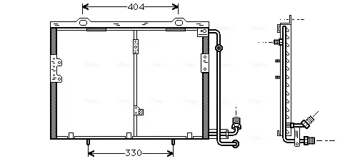 Радиатор кондиционера MS5290 AVA
