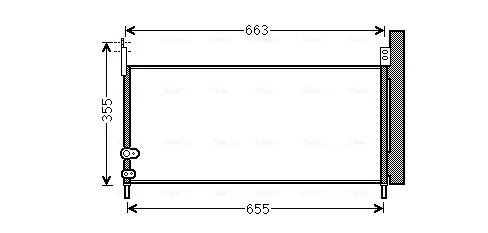 Радиатор кондиционера TO5576D AVA
