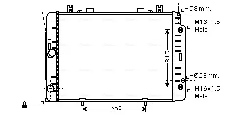 Радиатор MSA2151 AVA