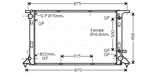 Радиатор AIA2291 AVA