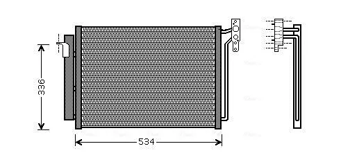 Радиатор кондиционера BW5281D AVA