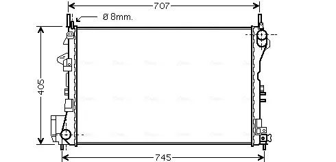 Радиатор OL2338 AVA