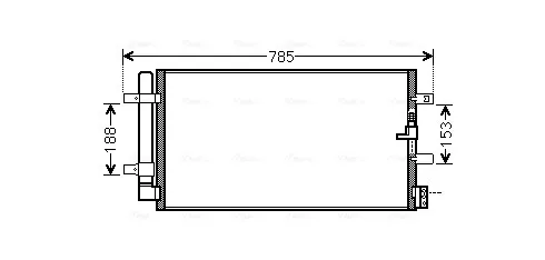 Радиатор кондиционера AIA5360D AVA