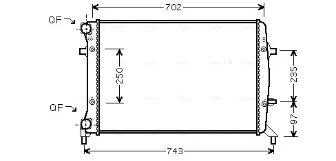 Радиатор 1K0121251R VAG
