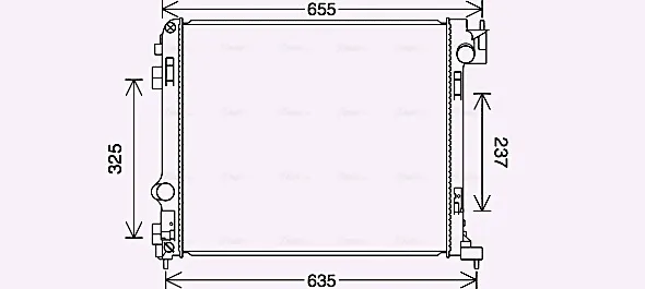 Радиатор DN2444 AVA