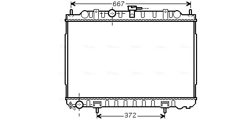 Радиатор DN2238 AVA