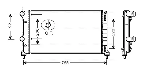 Радиатор FTA2250 AVA