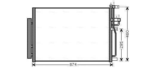 Радиатор кондиционера OLA5436D AVA