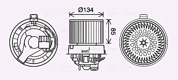 Вентилятор печки RT8635 AVA